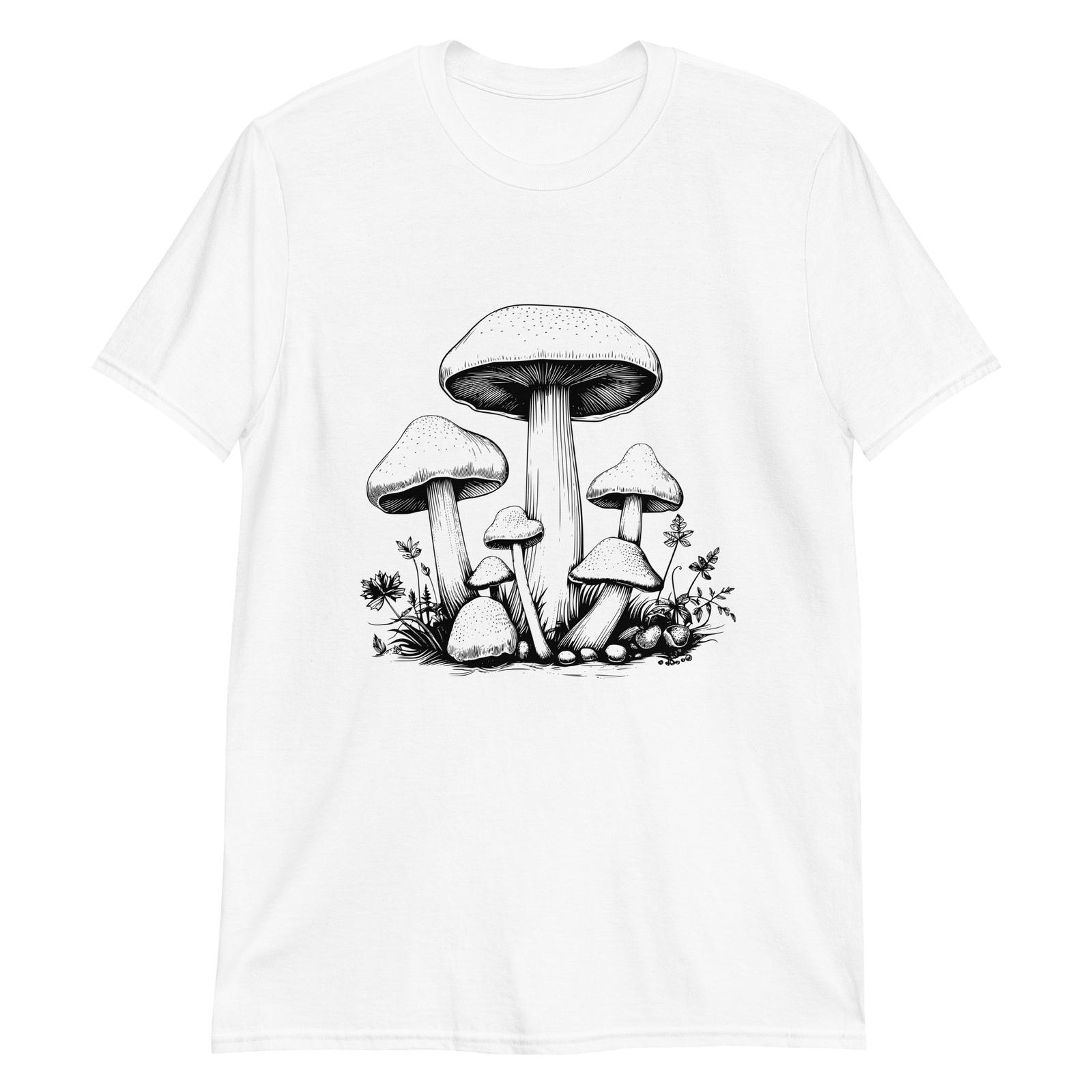 Sophisticated Mushroom Art T-Shirt Mens Womens Tees Top XL