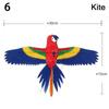 Cartoon Eagle Foldable Children Kite Mini Plastic Toys Kite Without Hand Brake Fishing Rod Toys For Children Kids Outdoor Toy