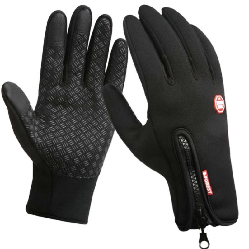 Waterproof Touchscreen Fleece Ski Gloves for Men & Women - Autumn/Winter Cycling Cold-Proof Style