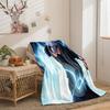 Naruto series flannel blanket 2D printing sofa blanket thickened blanket