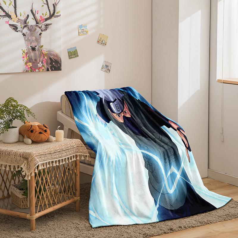 Naruto series flannel blanket 2D printing sofa blanket thickened blanket