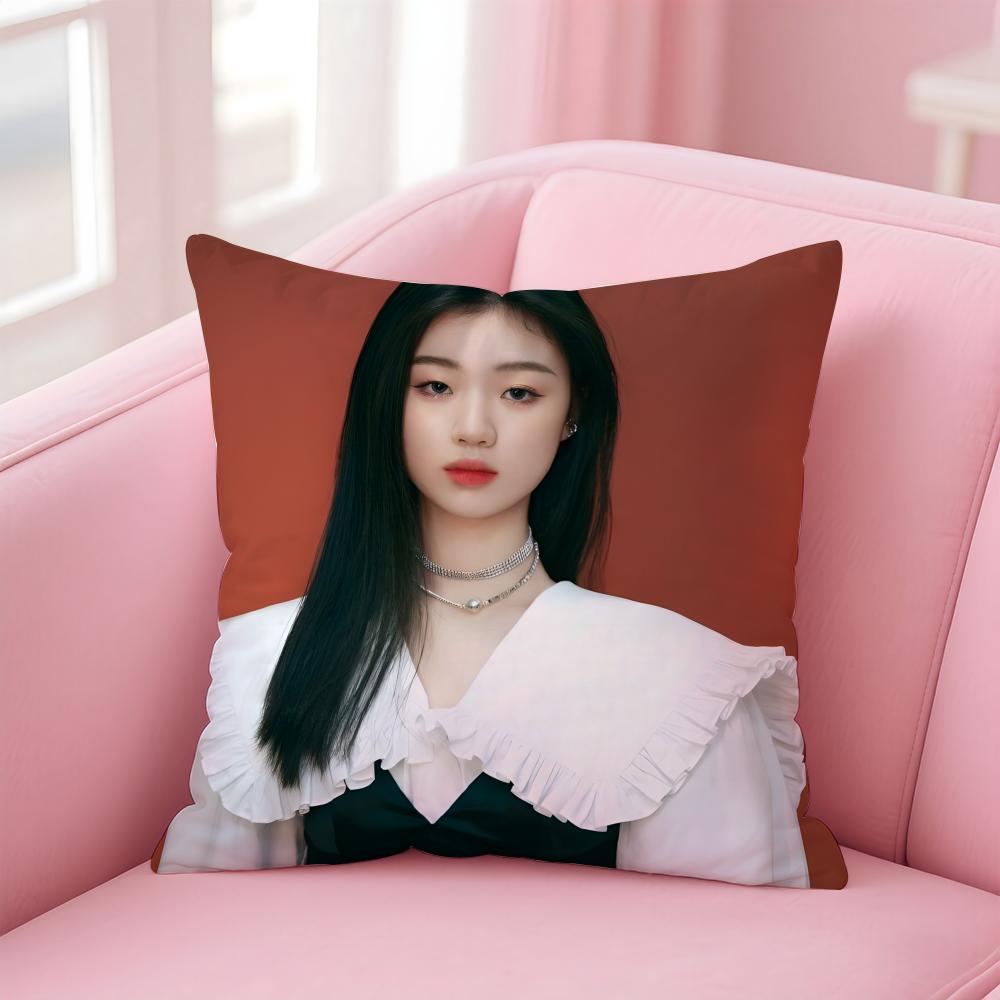 Popular fashion Chinese singer SShan Yichun Cushion Cover Pillowcase Short Plush Invisible zipper Room Sofa Cushion Cover