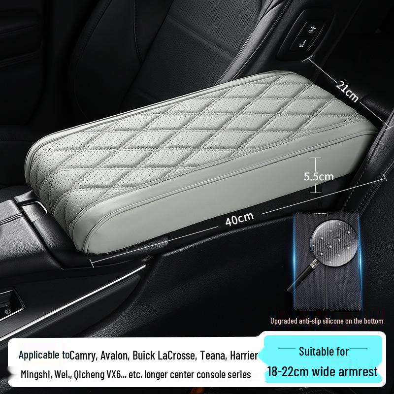 Extra lange 40 cm Armlehnenbox-Auflage für Avalon/Camry - Erhöhungspad mit Taschentuchboxhalter