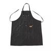 Grembiule di Jeans Abbigliamento da Lavoro per Salone Panno da Barbiere Cucina Cottura Grigliata Ristorante Bar Negozio Caffetterie Pasticceria Bellezza Unghie Uniforme