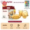 PYREX Amber Heat-Resistant Glass Bowl 6-Piece Set