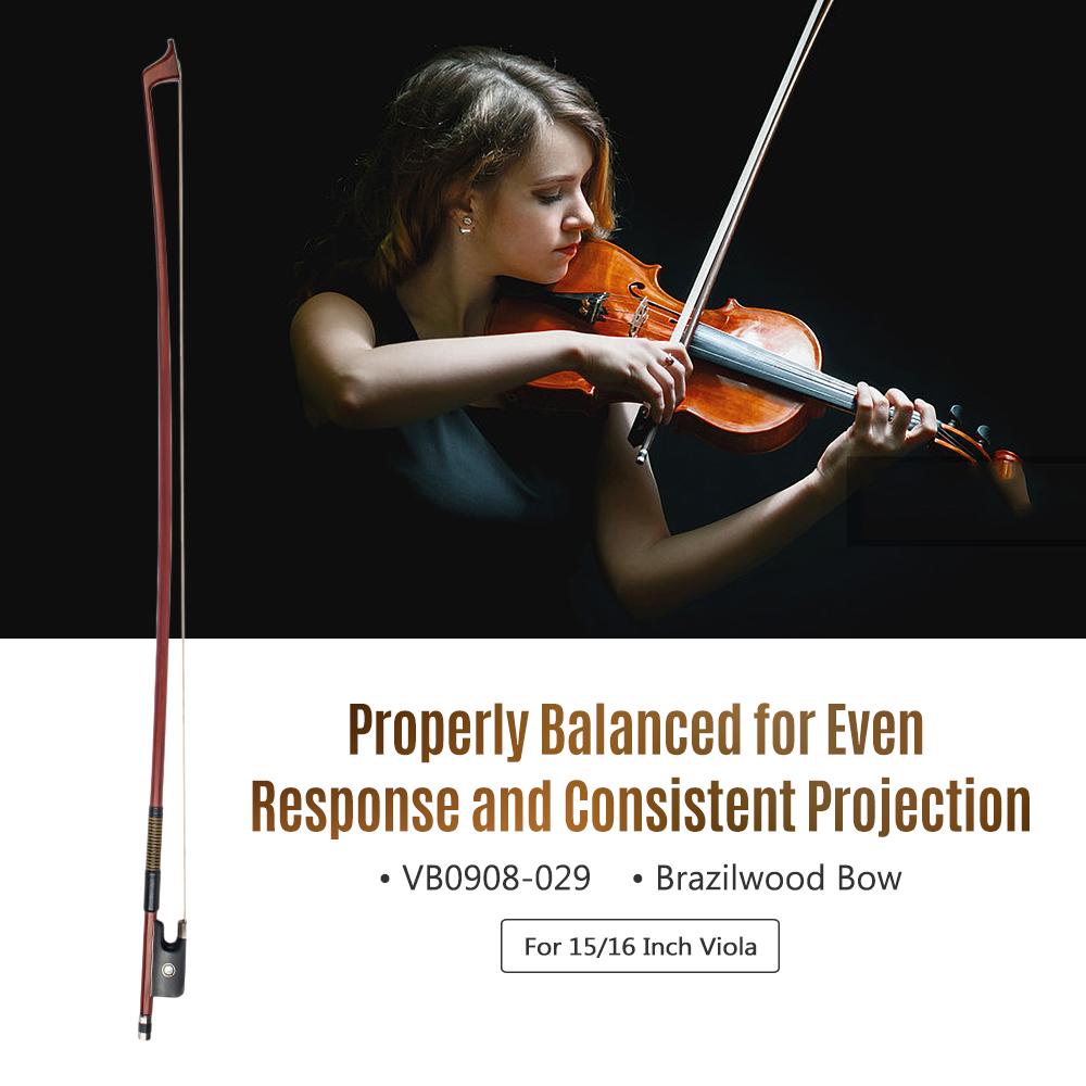 NAOMI VB0908-029 Classic Brazilwood 4/4 Violin Bow Light Weight Proper Balance Mongolian Horsehair