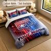 Bedding Set 1 Duvet Cover 2 Pillowcases Lyon FC Print Soft Bed Linen Bedroom Decor