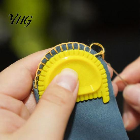 Durable Sewing Equipment Hand Edge Stitching Tool, Ergonomic Guide Tool for Stitches, Fabric Alignment 3mm 4mm Quilting Aid DIY Crafts Garment Repair