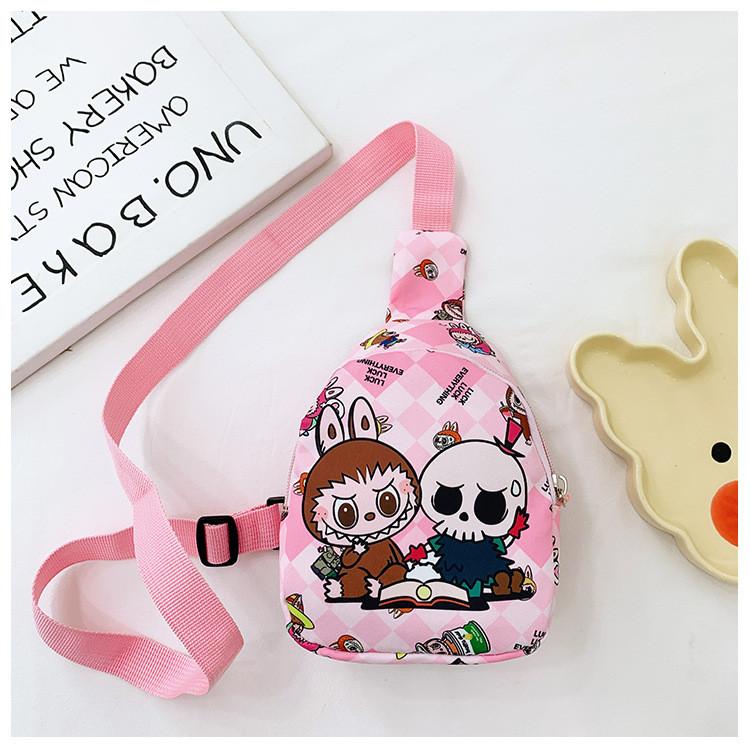 Chest Children Bag Cartoon Anime Shoulder Bags Adjustable Strap Shoulder
