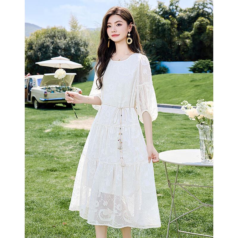 Si Shui Nian Hua Elegant Petite A-Line Summer Dress