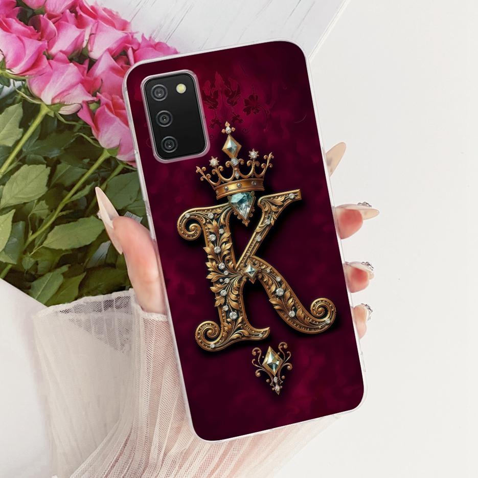 For Samsung Galaxy A02s Case SM-A025F Cute Crown Letters Cover Soft Silicone Phone Case For Samsung A02s M 02s Galaxy M02s Shell