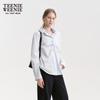 Teenie Weenie Bear Women's Pleated Tie-Front Embroidered Shirt