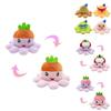 Reversible Octopus Plushie Toy Animal Stuffed Doll Birthday Gift For Kids