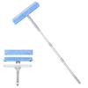 Dr. Dirt 2-in-1 Squeegee with 180 Rotating Telescopic Pole, Wiper, Rubber Mop, and Long Mop for Cleaning Glass, Walls, and More, Removing Condensatio