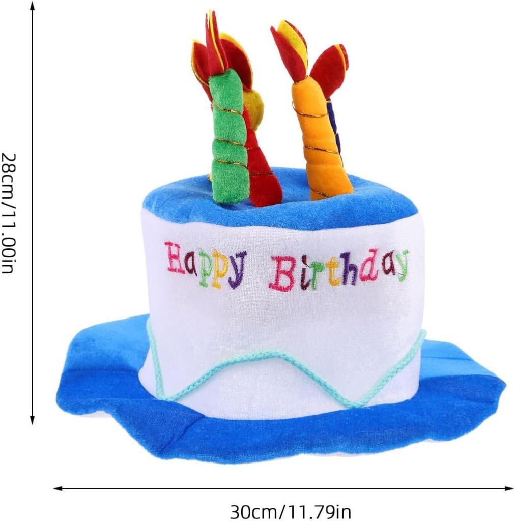 DIFEIUKI Birthday Party Birthday Cake Halloween Celebration Birthday Party Photo Light Blue Hat, Glasses, Hat, Cosplay, Headgear, Decoration, Gift,