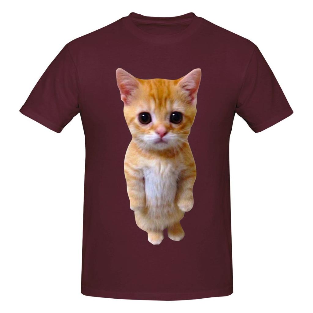 Unisex El Gato Sad Kitten Funny Meme Sad Crying Munchkin Cat Trendy 2026 T Shirt Streetwear Plus Size Cotton Sleeve T Shirts
