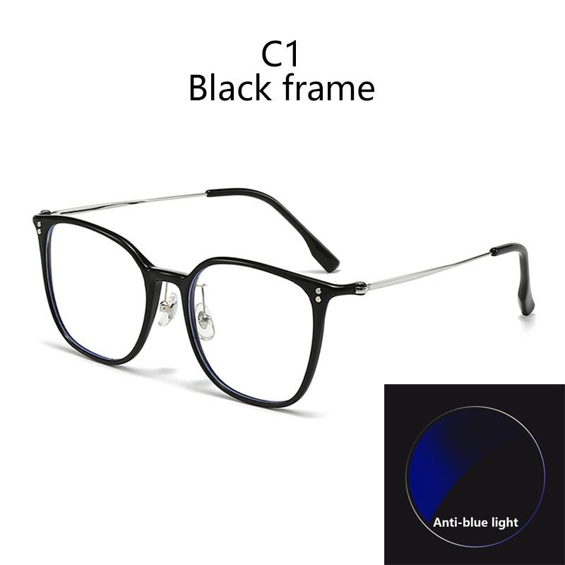 Blue Ray Blocking Eyeglasses Titanium Lightweight Design Over 80% Blue Ray Blocking PC Goggles Flat Eyeglasses Eye protect Anti-blue light lens