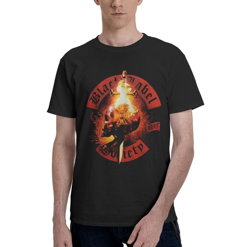 Black Label Society 100 Cotton Casual Breathable Confortable Anime Mens Clothing Deals Mens Wear