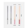 Fiegcit Foot Wash Brush, Toe Crevice Soft Rubber Cleaner, Foot Wash, Soft Brush, Exfoliating Brush, Foot Scrubber, Foot Polisher, Soft Bristles (Pink)