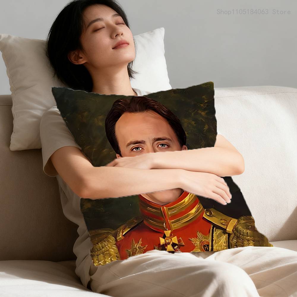 Federa Cuscino Meme N-Nicholas C-Cage Per 55x55cm 30x30cm 50x50cm 45x45cm 40x40cm Quadrata Federa Cuscino Sedia