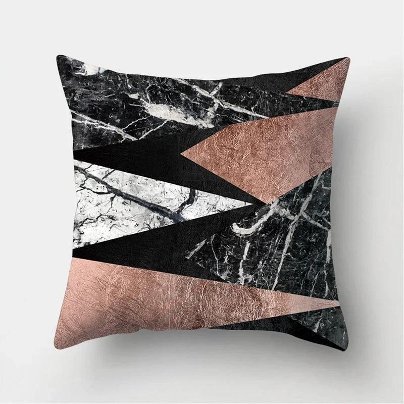 Marble Geometric Pattern Decorative Cushions Pillowcase Polyester Cushion Cover Throw Pillow Sofa Decoration Pillowcover