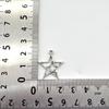 DIY Handmade Double Five-Pointed Star Pendant 23*21MM - Retro Hollow Alloy Accessory