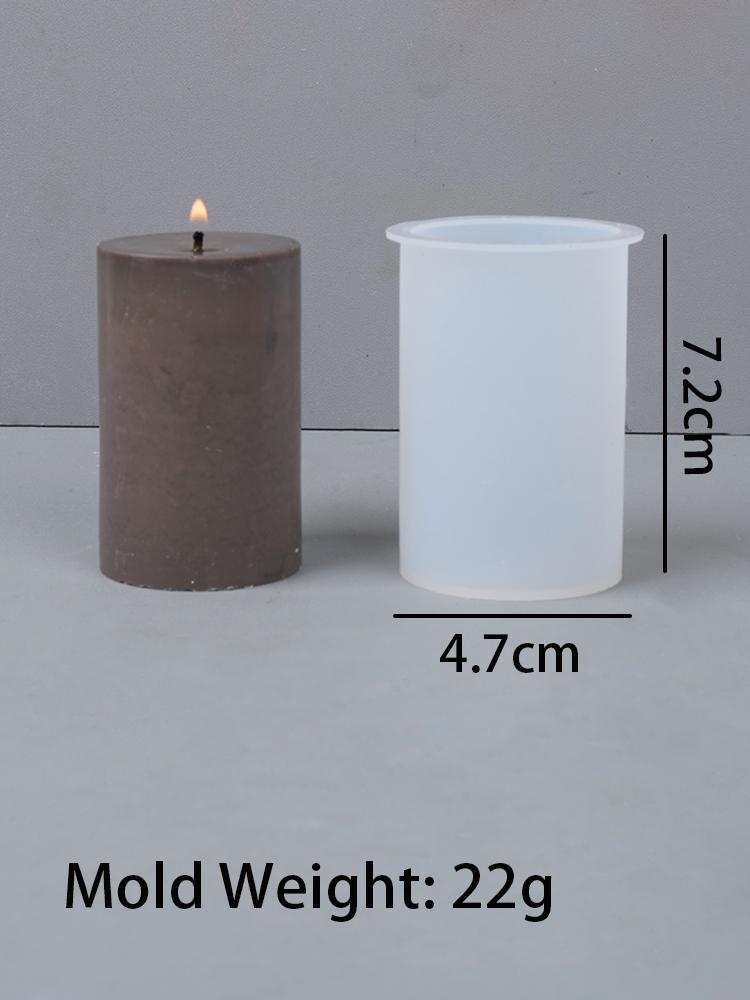3D Geometric Silicone Candle Mold New Texture Cylindrical Scented Soap Mold DIY Square Column Hexagonal Cylinder Mold Home Decor