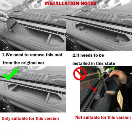 Dash Mount Storage Box Tray Phone Holder Bracket for 2018+ Jeep Wrangler JL JLU