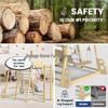 Wooden Indoor Children's Climbing Frame & Slide Set with Swing