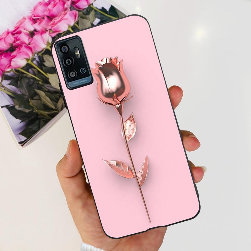 For ZTE Blade A71 6.52" Case Cartoon Dinosaur Football TPU Soft Silicone Cover For ZTE Blade A71 2021 A7030 Phone Cases Fundas