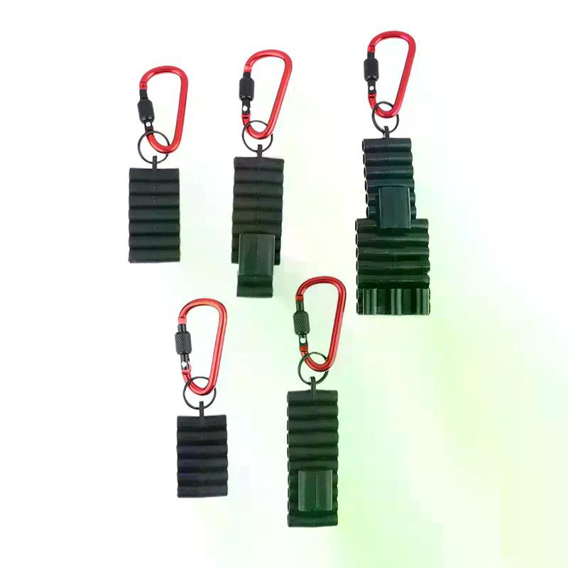 Portable Rubber Screwdriver Bit Holder With Carabiner Keychain Bits Holders Multi Cross Driver Organizer Sleeve