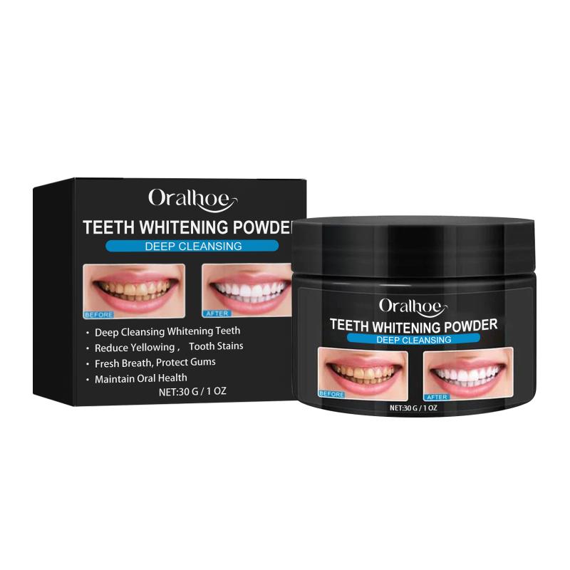 Charcoal Whitening Teeth Powder Cleaning Dental Calculus Stains Improve Tooth Yellow Remove Bad Breath Bright White Toothpaste