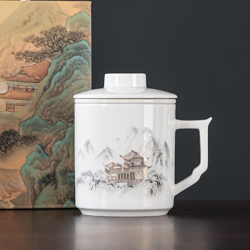 

OLOEY Chinese Ceramic Tea Cup Set - Cloud Residence General Style