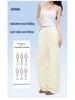 Women's Tencel Blue Wide-Leg Jeans - Summer 2026 Collection, Loose, Slimming, and Drape Fit