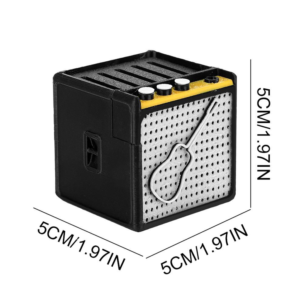 Guitar Picks Holder 3D Printed Plectrum Storage Box Retro Guitar Amp Model Guitar Picks Holder for Picks Storage and Display