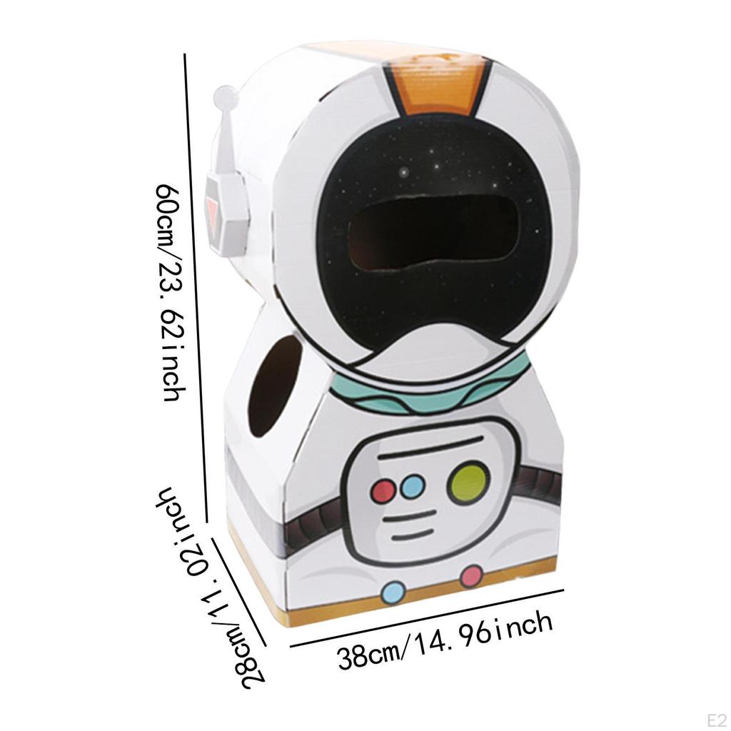 Astronaut wearing Cardboard Box Model,