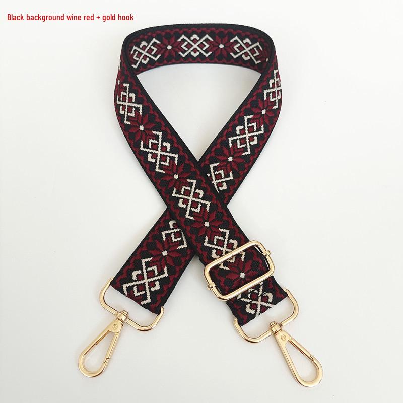 3.8cm Wide Diamond Jacquard Crossbody Strap for Bags and Backpacks.