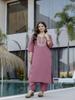 Women Embroidered Kurta Set with Floral Dupatta – Elegant Ethnic Festive Wear