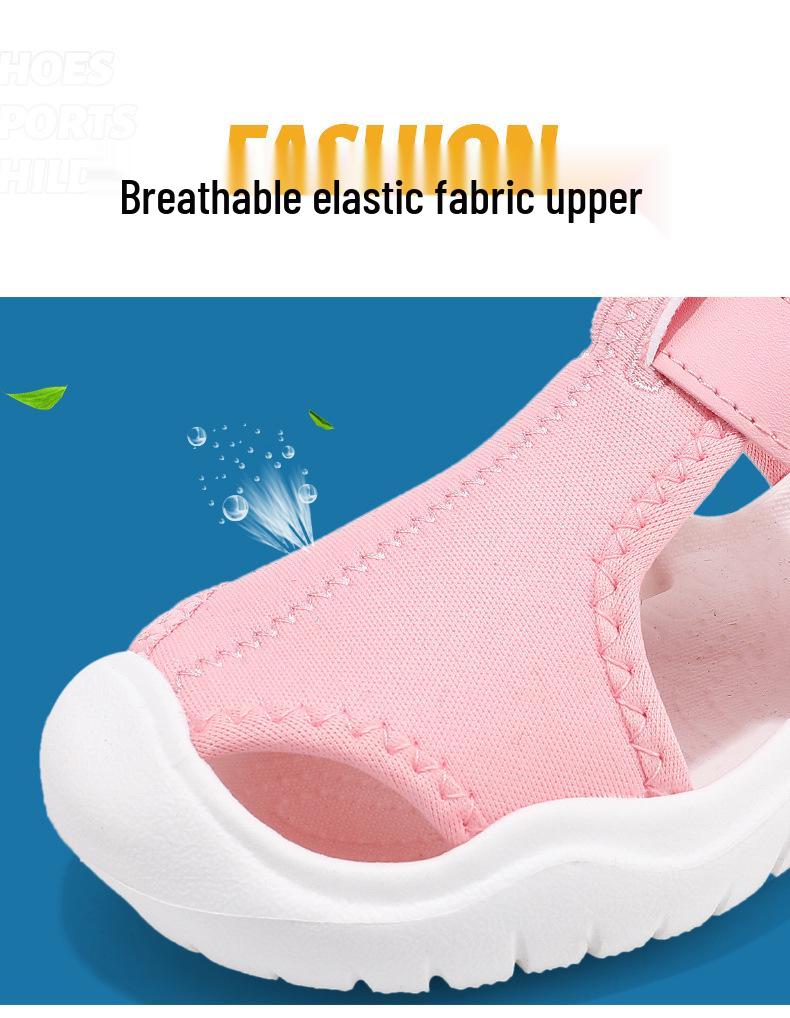 Kids' Cross-Strap Waterproof EVA Beach Sandals - Trendy Summer Sports Shoes for Boys and Girls