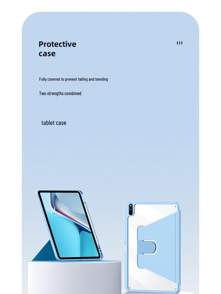 Huawei MatePad 11 2023 Acrylic Rotating Protective Case - Anti-Bend, Pro11 Compatible, Air11.5.