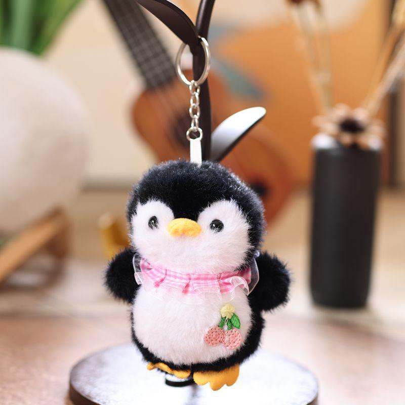 Cute Cartoon Penguin Plush Keychain Stuffed Doll Keyring Backpack Pendant Bag Hanging Decoration Lovely Gifts