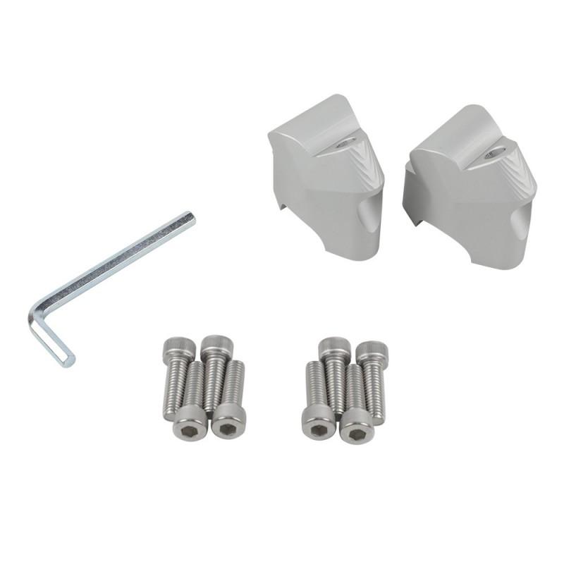 Motorcycle Handlebar Risers CFMOTO 450MT 800MT Black Aluminum Handguard Mount Extension Kit