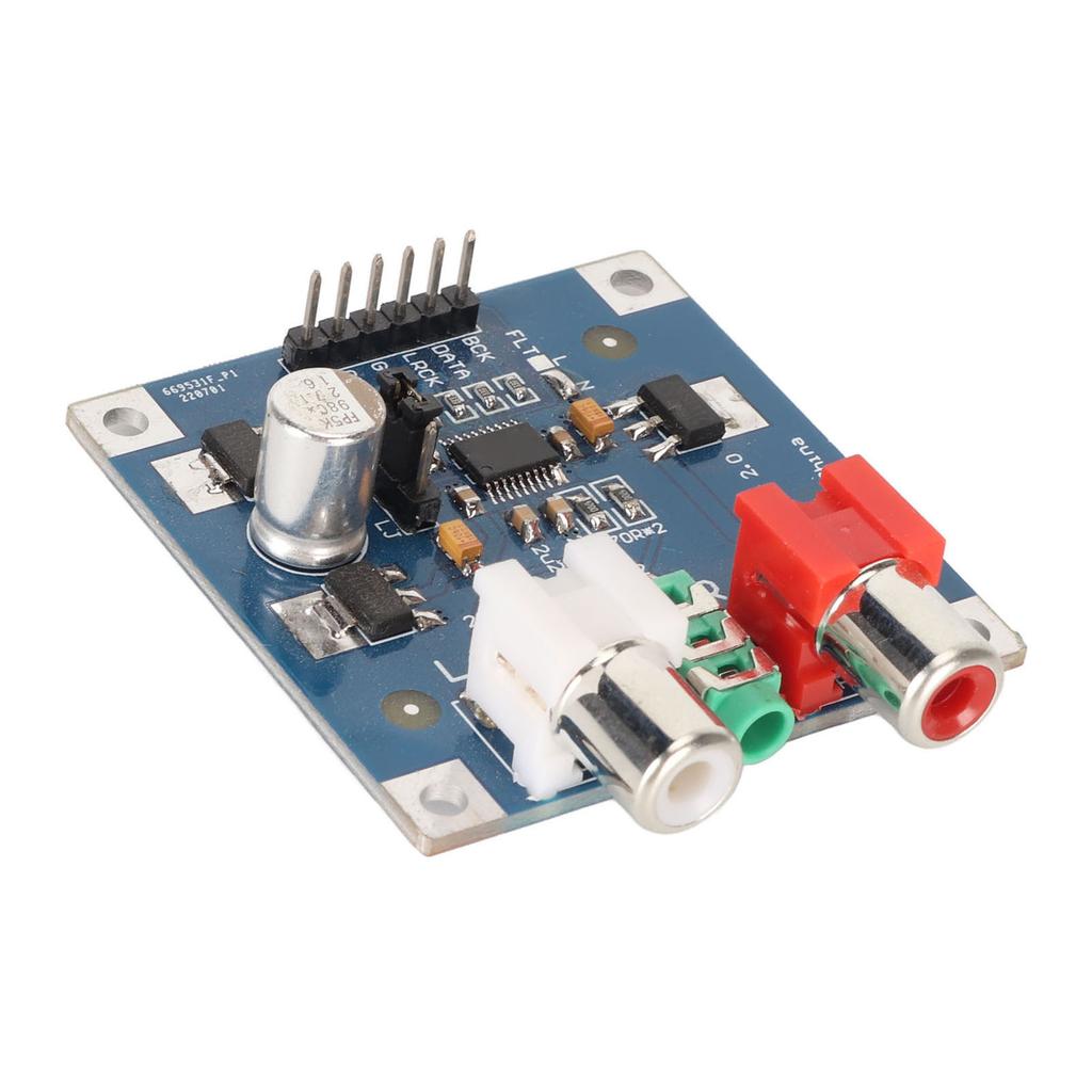 DAC Dekoderkort I2S Inngang 32bit 384K Dekodermodul med 3,5 mm Hodetelefonutgang for Effektforsterker