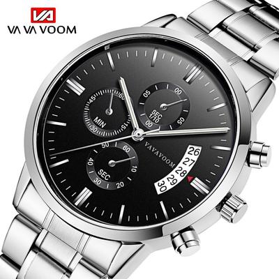 Orologi da polso al quarzo da uomo di marca di lusso, orologi da polso da uomo, orologi da polso in acciaio inossidabile, orologi casual da uomo, orologi al quarzo