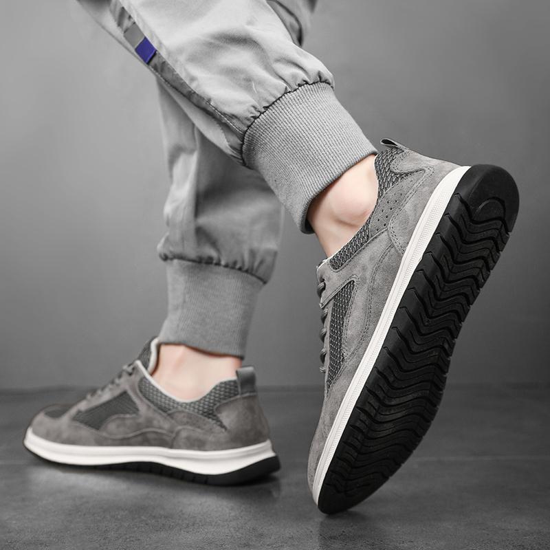 All-match Men Casual Shoes Lace-Up Men's Handmade Flats Luxury Brand Men Vulcanize Footwear Breathable Mesh Fabric Sports Shoes