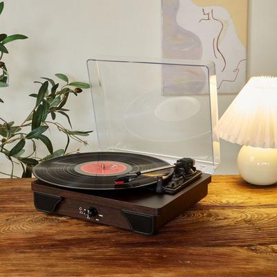 Retro Chinese Style Wireless Bluetooth Record Player Multifunctional Ruby Stylus Phonograph Wooden Vinyl Speaker New 310*265*115mm
