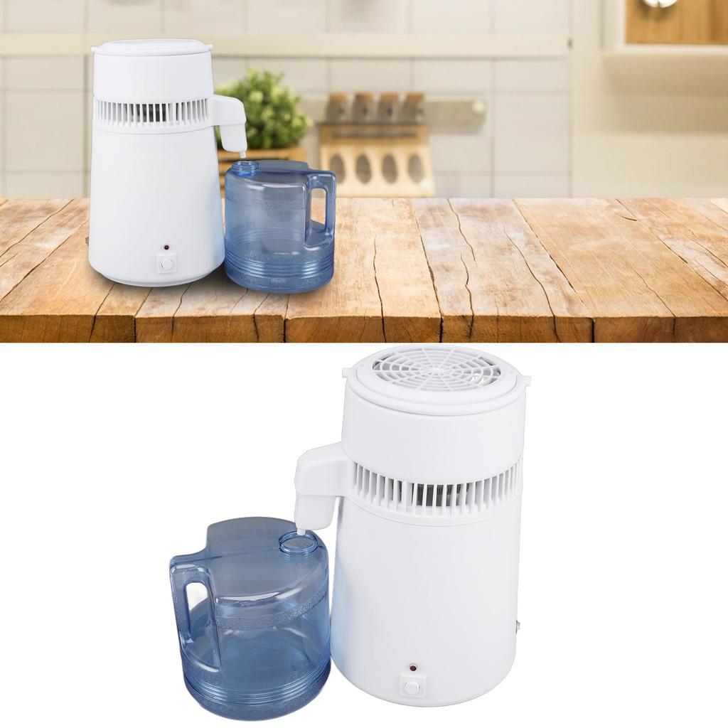 Water Distiller 4L Stainless Steel Automatic Over Temperature Distilled Water Maker for Home Laboratories Offices