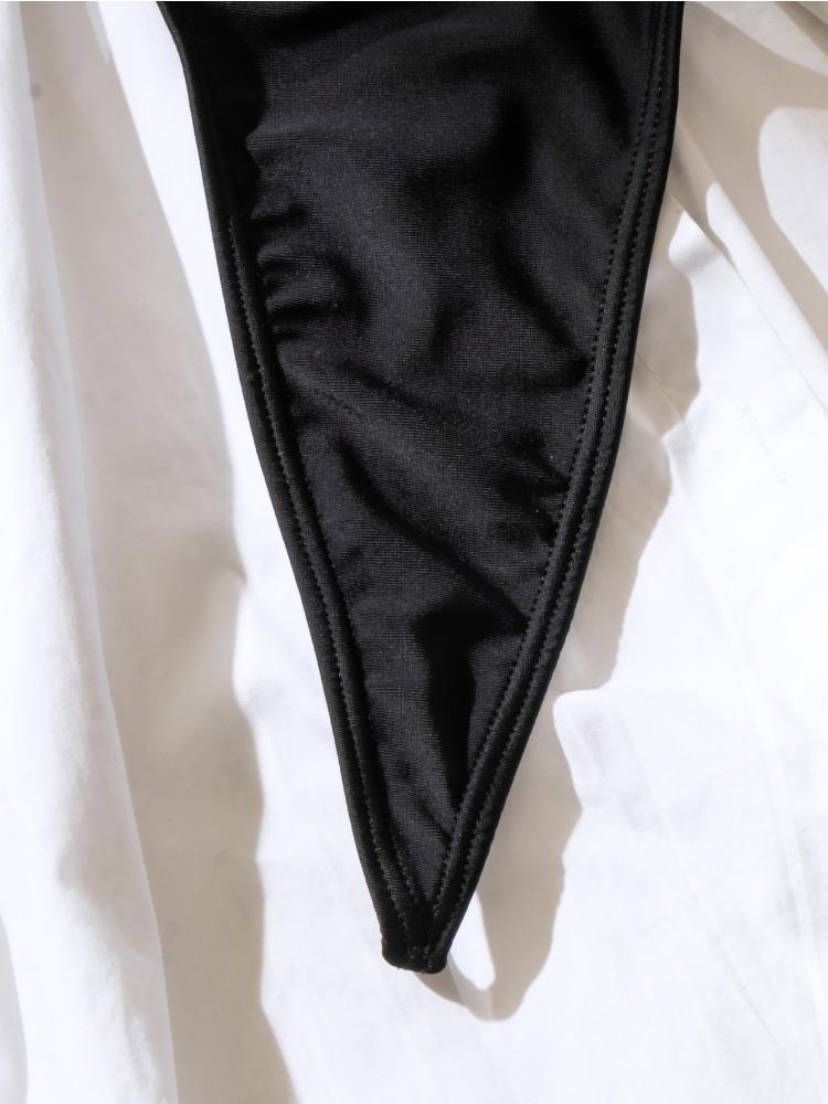 Three Piece Tie Side Sexy Two Piece Bikini Swimsuit Elegant For Beach Vacation