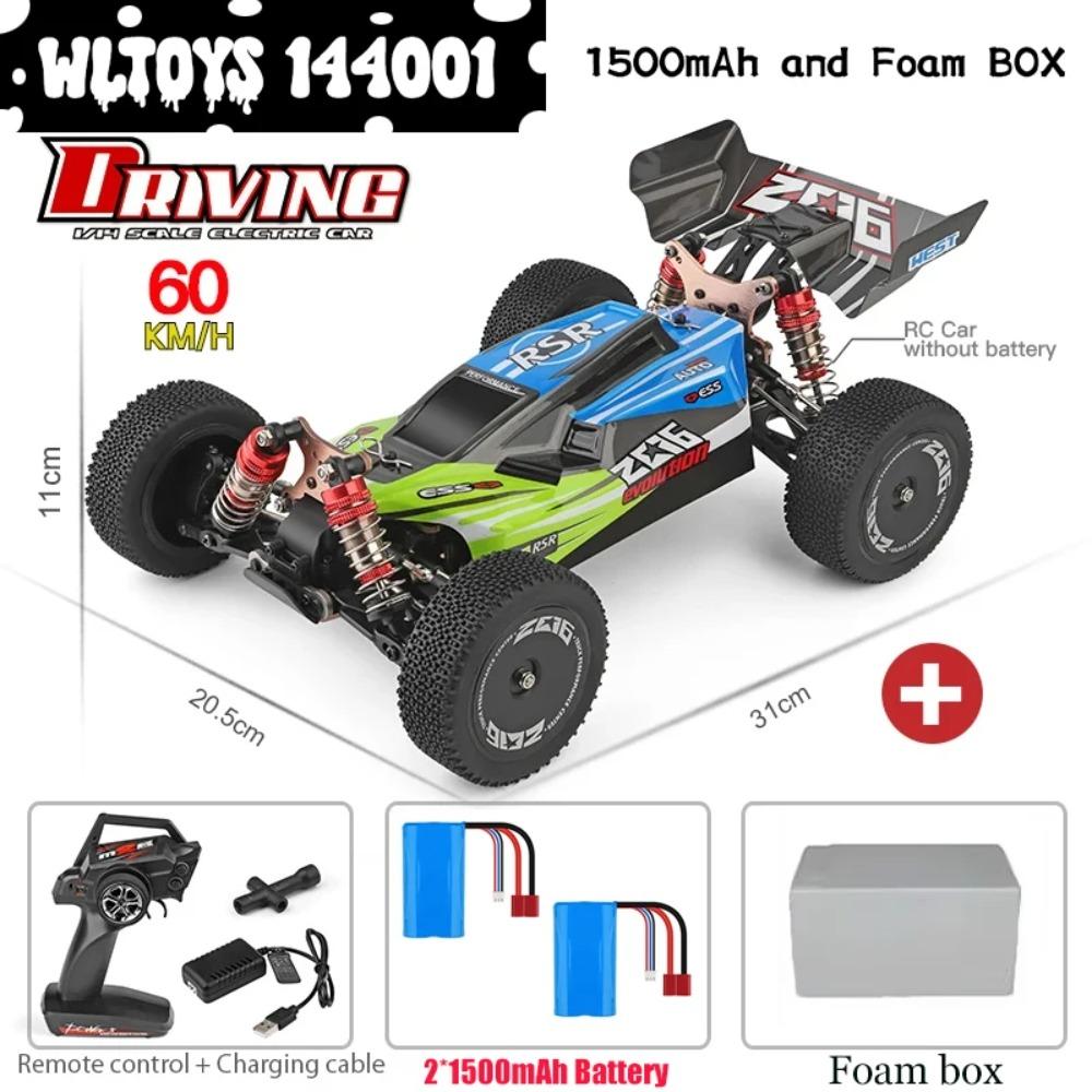 WLtoys 144010 V8 RC Car Brushless 1:14 75Km/H High Speed Metal 4WD Drive Off-Road 2.4G Transmitter 1/14 RC Racing Car VS 124007