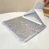 Applicable To iPad Pro11 Lace Flower Fold Sticker Flat Protective Case Acrylic iPad 13 Inch Simple All-Inclusive